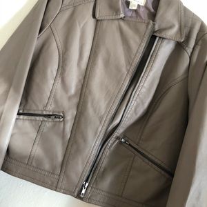Faux Leather Jacket